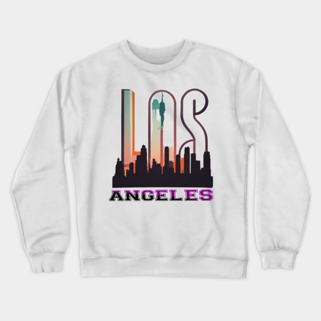 Los Angeles Crewneck Sweatshirt by TshirtMA